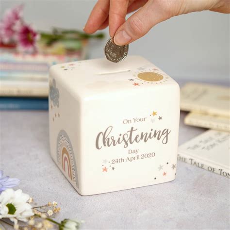 money box christening gift